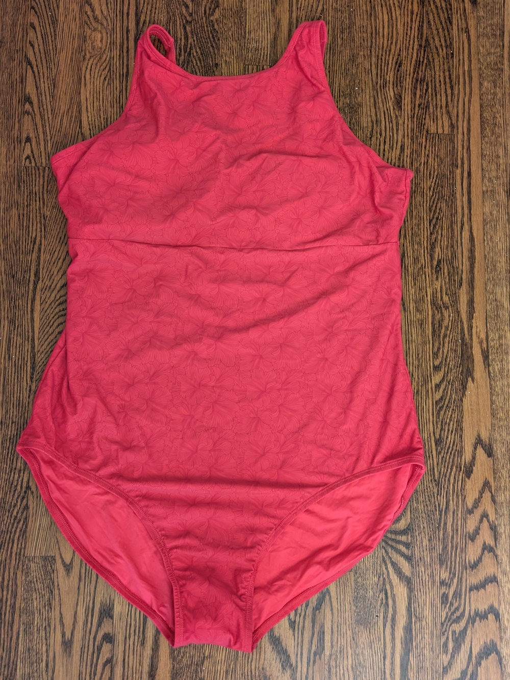 Girls' Pink One-Piece Swimsuit - Classic Scoop Neck